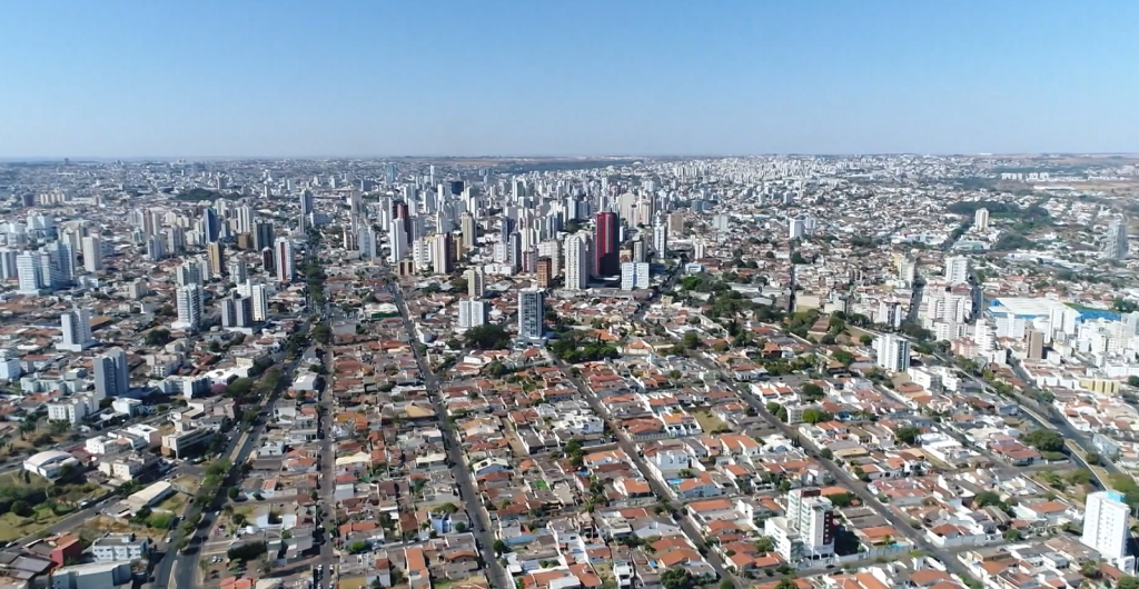 Imagem área da cidade de Uberlândia