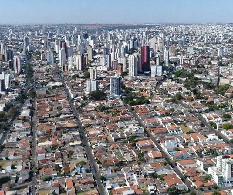 Imagem área da cidade de Uberlândia