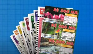Cartelas de jogos de loterias da Caixa Econômica Federal