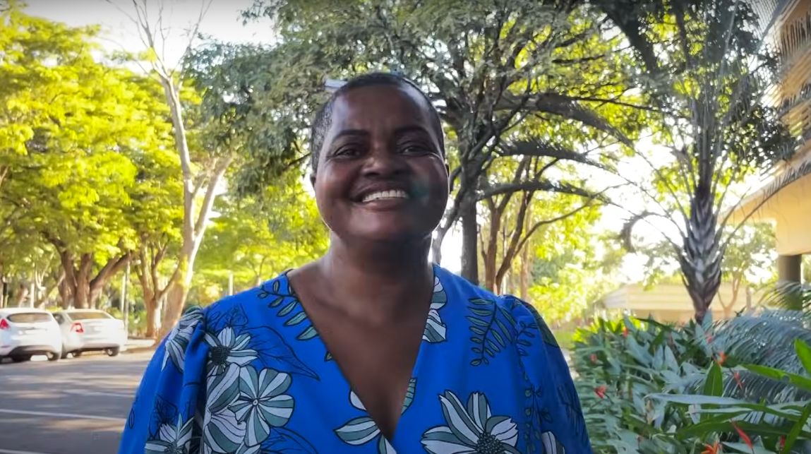 Madalena Gordiano feliz após três anos de uma vida livre.