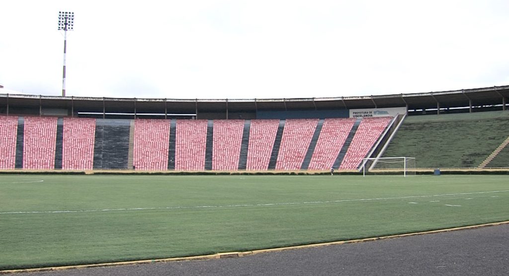 Estádio Parque do Sabiá, que o Uberlândia Esporte Clube manda seus jogos