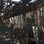 Ônibus do transporte urbano em Uberlândia incendiados