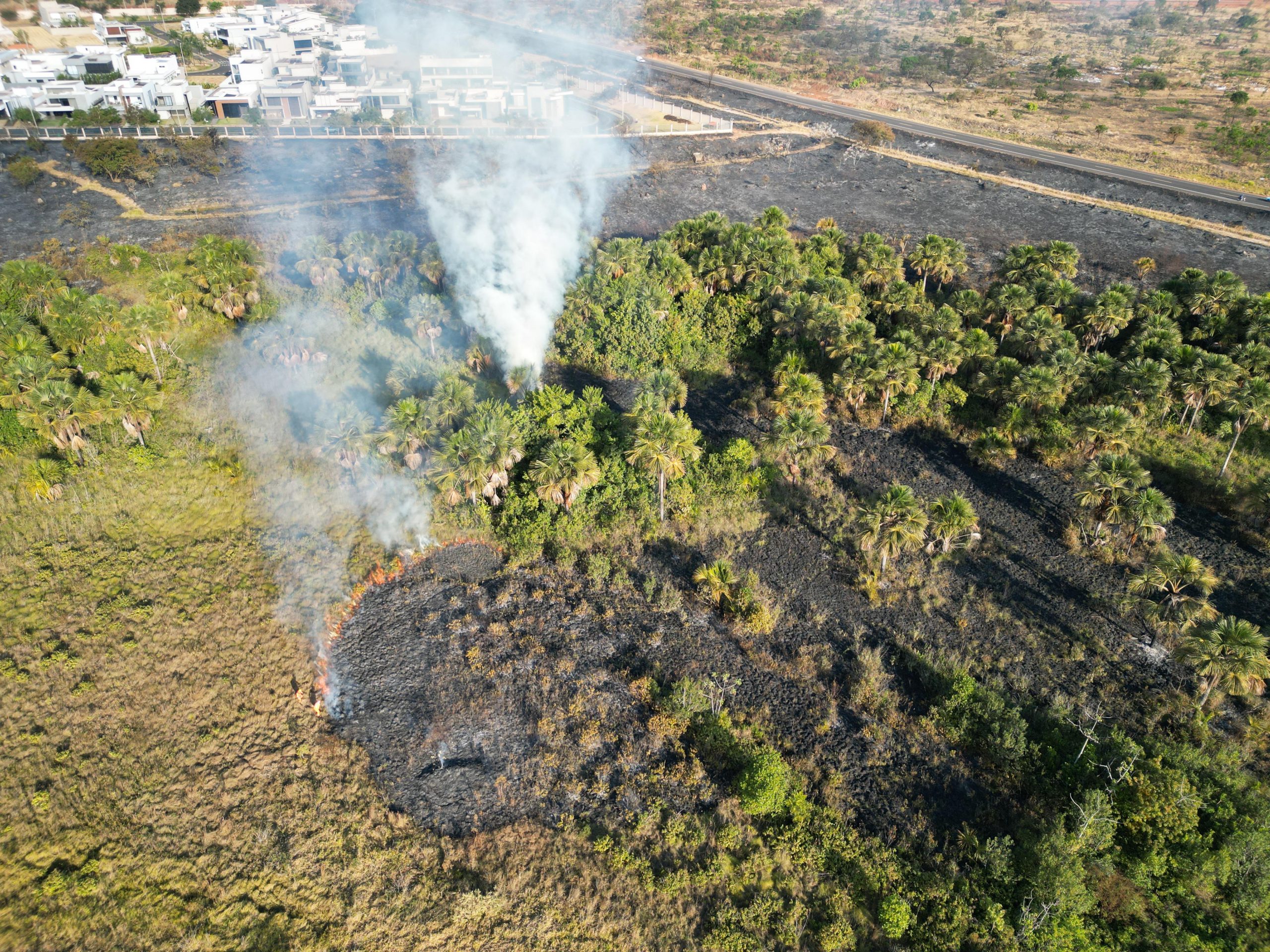 Ocorrências de incêndio vieram se intensificando durante o período de estiagem