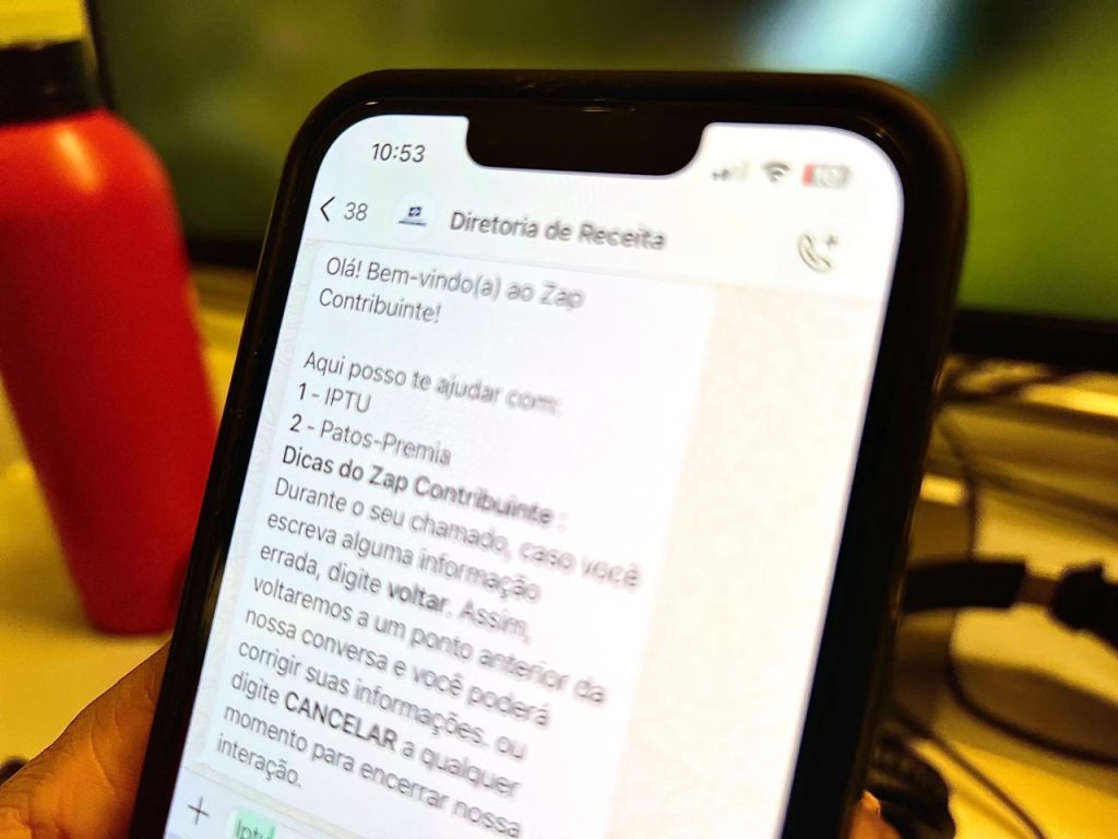 Contribuintes podem solicitar o serviço diretamente pelo WhatsApp - Foto: Paranaíba Mais/ Arquivo