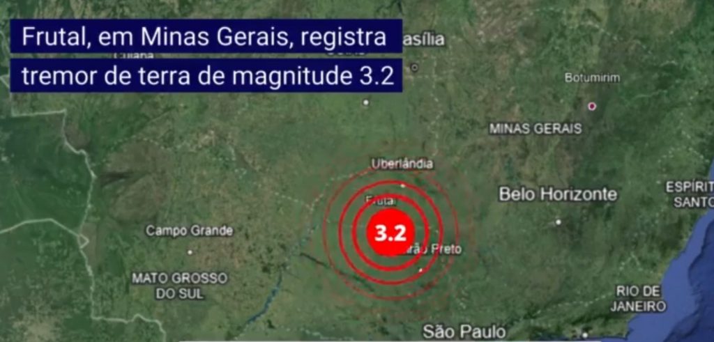 Tremor foi registrado pelo laboratório de Sismologia da USP - Foto: Rede Sismográfica Brasileira/ Reprodução