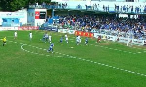 Aymores comemorando gol no Módulo II do Mineiro