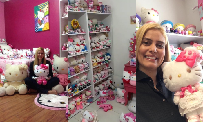 Fernanda Brito, maior colecionadora da Hello Kitty de Minas Gerais