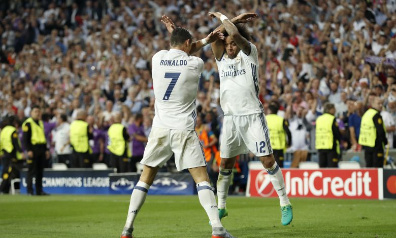 Marcelo e Cristiano Ronaldo jogaram juntos 9 temporadas.