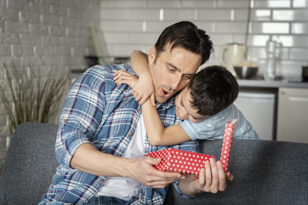 Pai e filho no dia dos pais