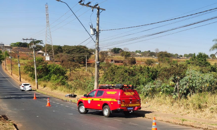 Acidente com motociclista no bairro Tocantins