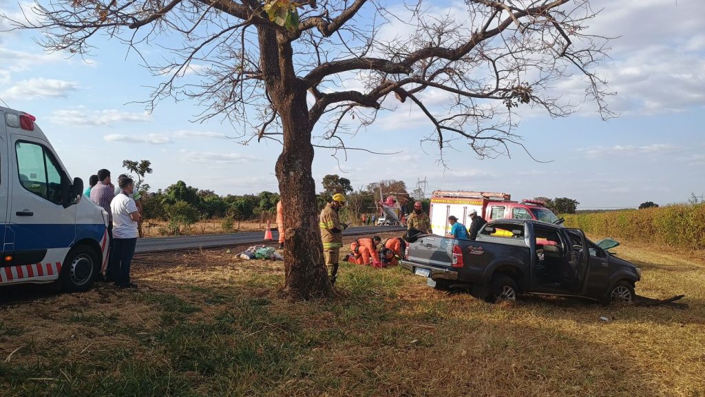 Acidente na MG-427, em Uberaba