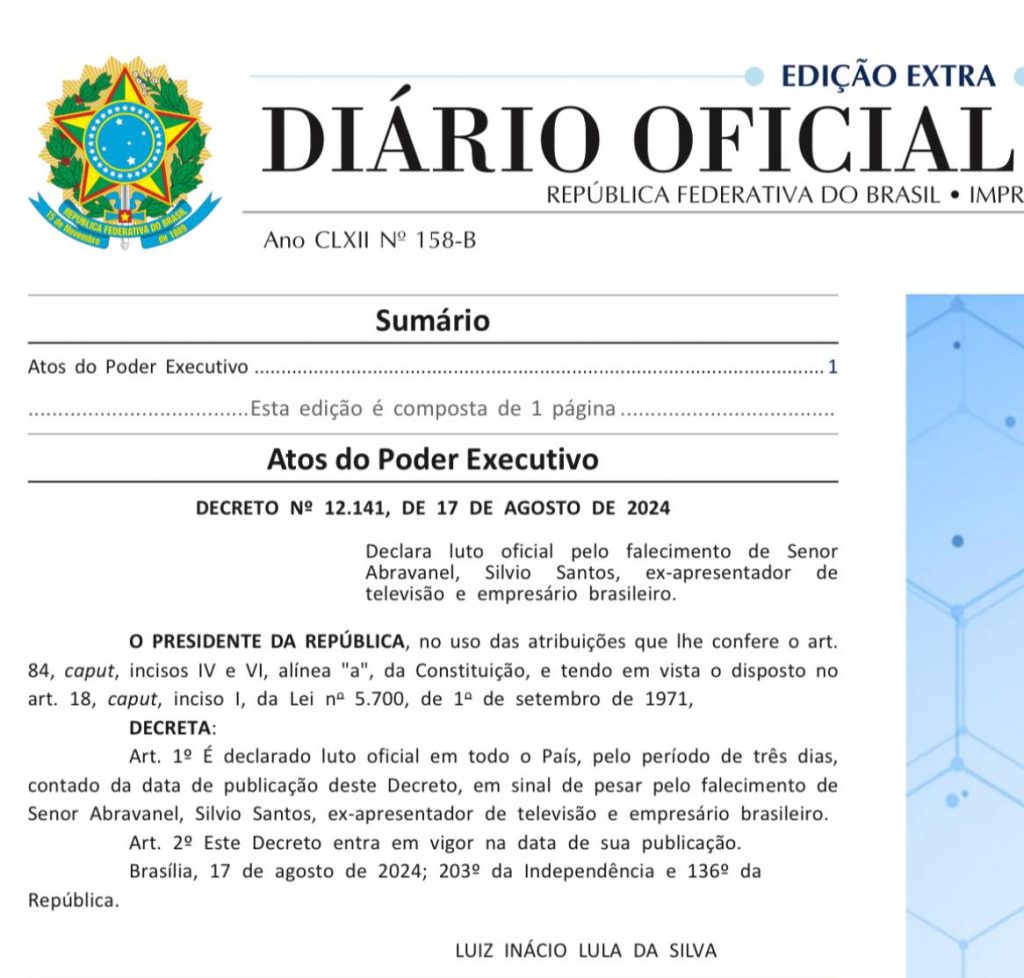 Decreto de Luto Oficial