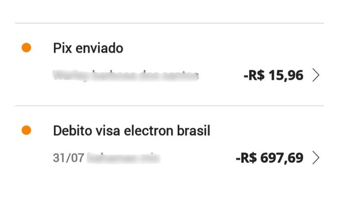 A mulher que teve as compras levadas por motorista realizou pagou a corrida via pix - Foto: Arquivo pessoal/reprodução