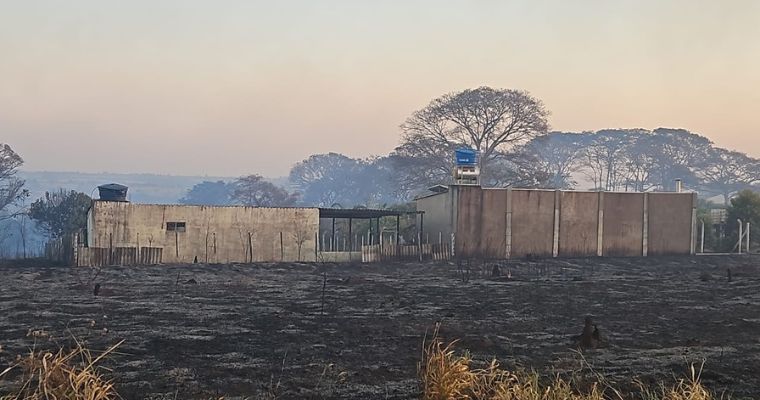 Incêndio florestal em uberlândia