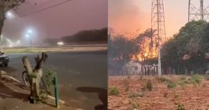 Tempestade de poeira em Frutal