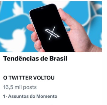 Acesso do "X" só está disponível para dispositivos móveis / Reprodução: 'X'