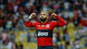 Gabigol se lesionou no jogo entre no jogo Flamengo e Bolívar pela Libertadores / Crédito: Marcelo Cortes/Flamengo