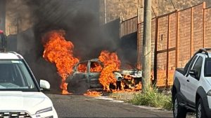 Incêndio após passar em manutenção em oficina em Uberlândia