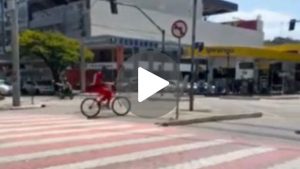 Preso fugindo de bicicleta