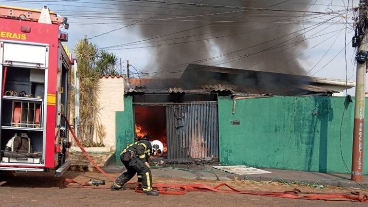 Vazamento de gás pode ter sido causa de incêndio em Patos de Minas