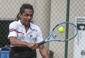 Ymanitu Geon, atleta de tênis de cadeira de rodas nas Paralimpíadas de Paris