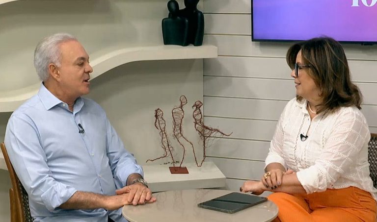 Paulo Sérgio em entrevista no programa Manhã Total - Foto: Tv Paranaíba/ Reprodução