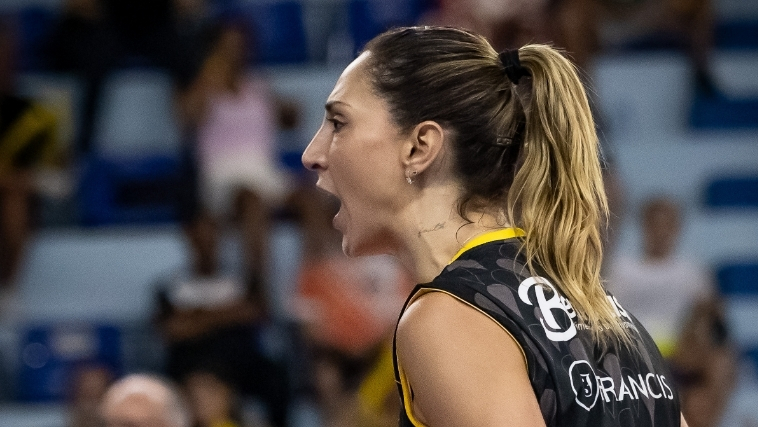 Time que vai representar o Praia na Superliga Feminina de Vôlei.