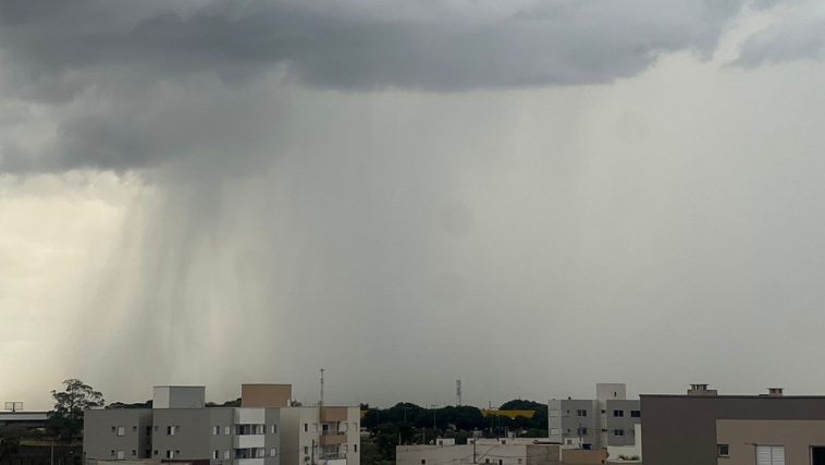 Tempo chuva e céu em Uberlândia