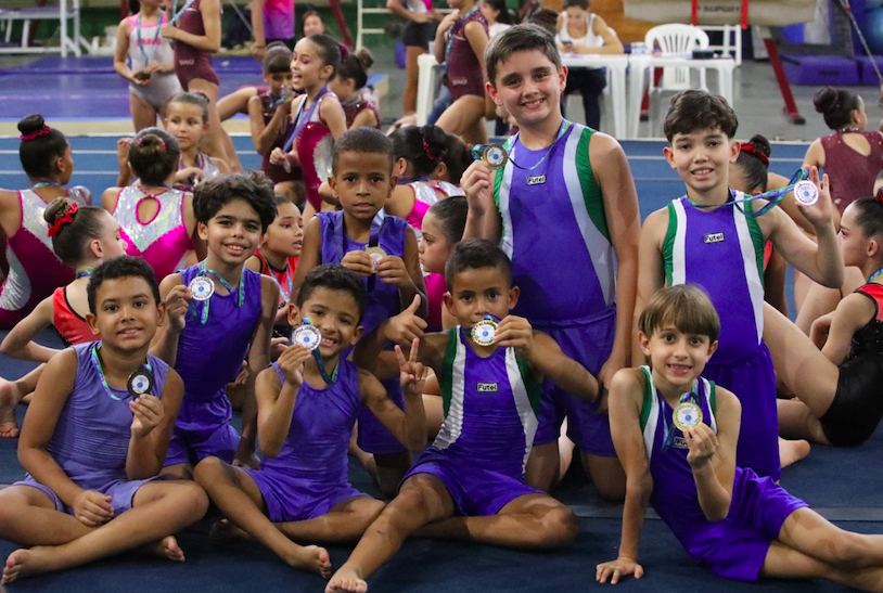 1º Torneio de Ginástica Artística da Futel: medalhistas masculino