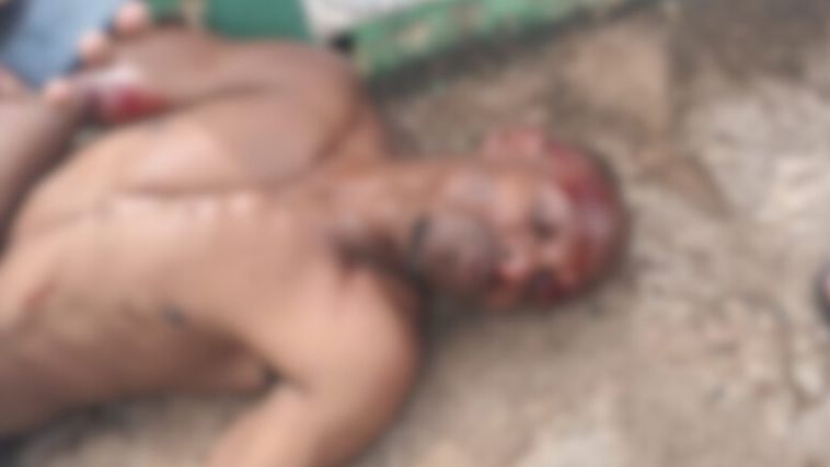 Criminoso foi preso após ser agredido por populares no bairro Tibery Criminoso foi preso após ser agredido por populares no bairro Tibery