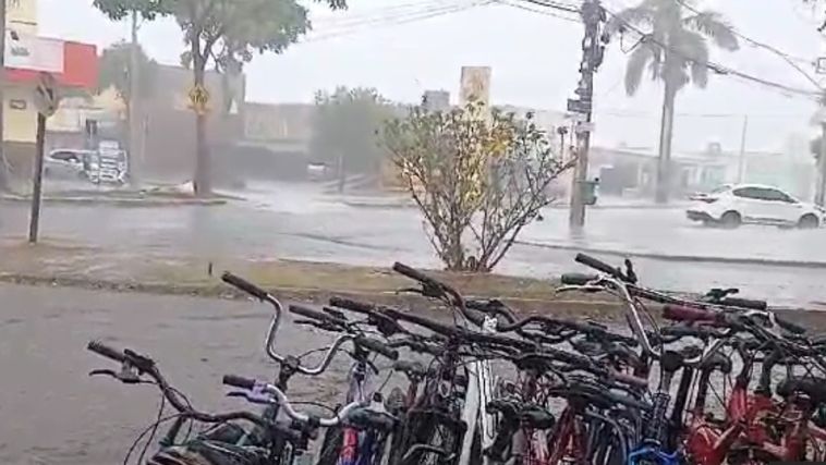 Tempo em Uberlândia com chuva