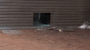 Banco arrombado em Uberlândia