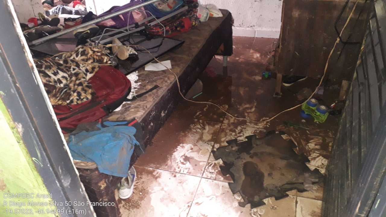 Chuva em Araxá estragos