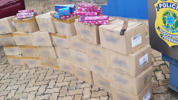 presente inusitado: motorista transportava 400 quilos de maconha disfarçada de chocolate