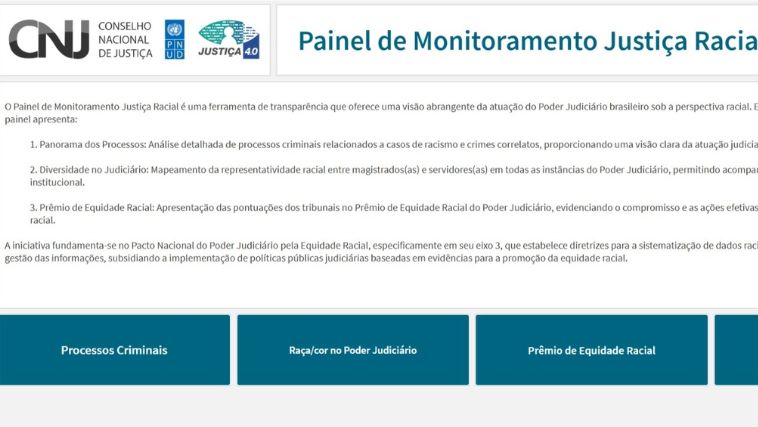 Painel de Monitoramento Justiça Racial é uma ferramenta de transparência