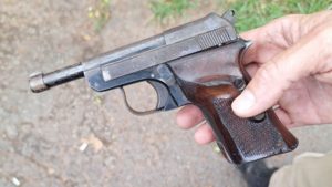 Arma apreendida em operação contra crimes violentos
