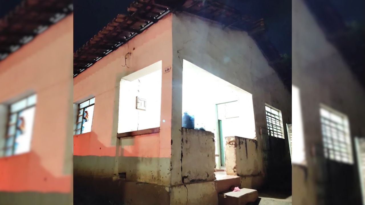 Casa onde ocorreu o feminicídio em Frutal