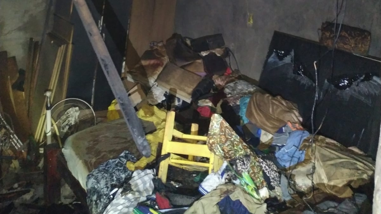 Incêndio em residência