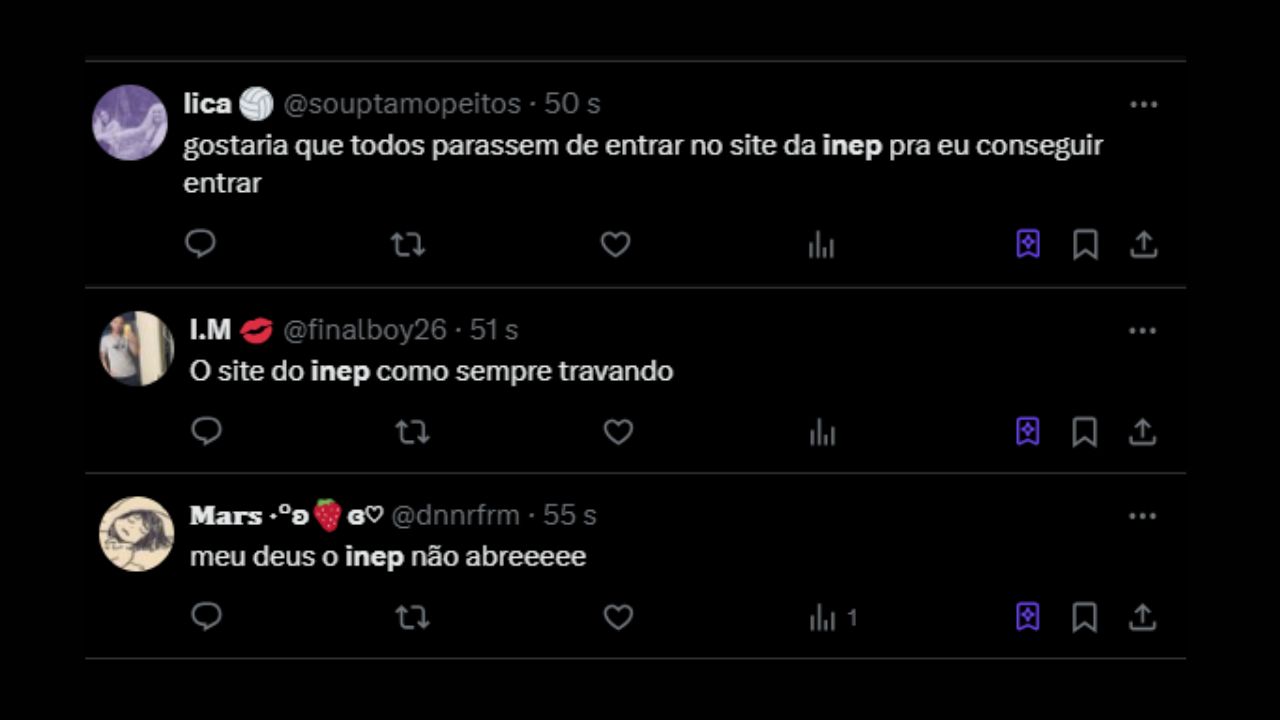 Alunos fazem reclamações no X