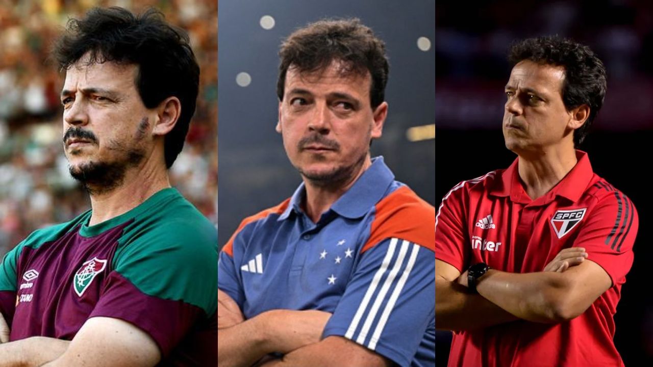 fernando-diniz-carreira-treinador Com 50 anos de idade, Fernando Diniz já passou por 14 clubes e pela Seleção Brasileira - Crédito: Mailson Santana/ Gustavo Aleixo/ André Anselmo