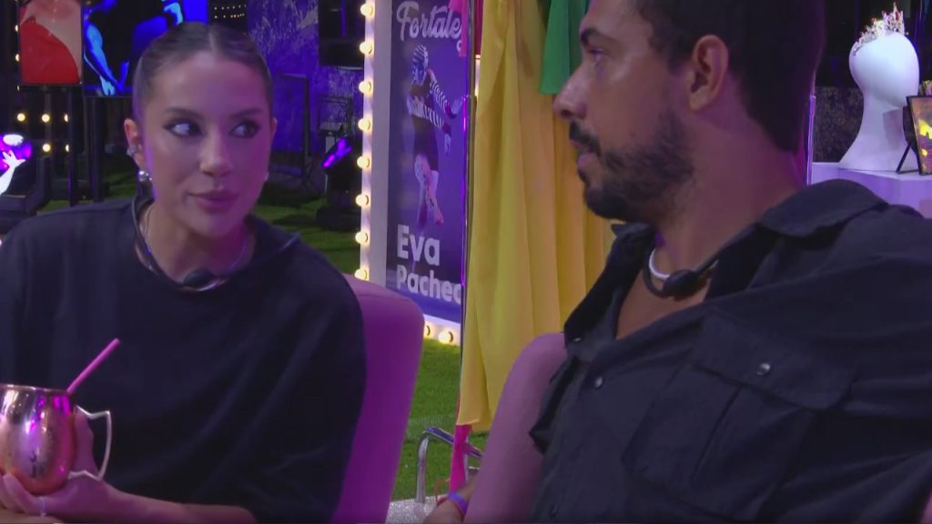 O clima de flerte esteve presente durante toda a noite - Crédito: Reprodução/X/@bbb bbb 25