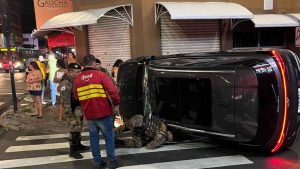 acidente no centro de Uberlândia