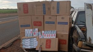 Polícia apreende quantidade absurda de cigarros contrabandeados em Frutal