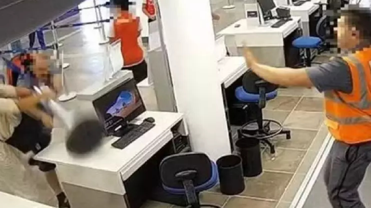  Passageiro vandaliza aeroporto