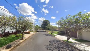 Local onde o jovem foi esfaqueado