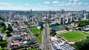 Cidade de Uberlândia vista de cima. IPC Uberlândia julho 2025