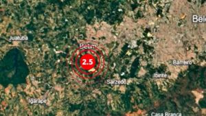 Tremor de terra em Betim é registrado neste sábado (22) na Grande BH