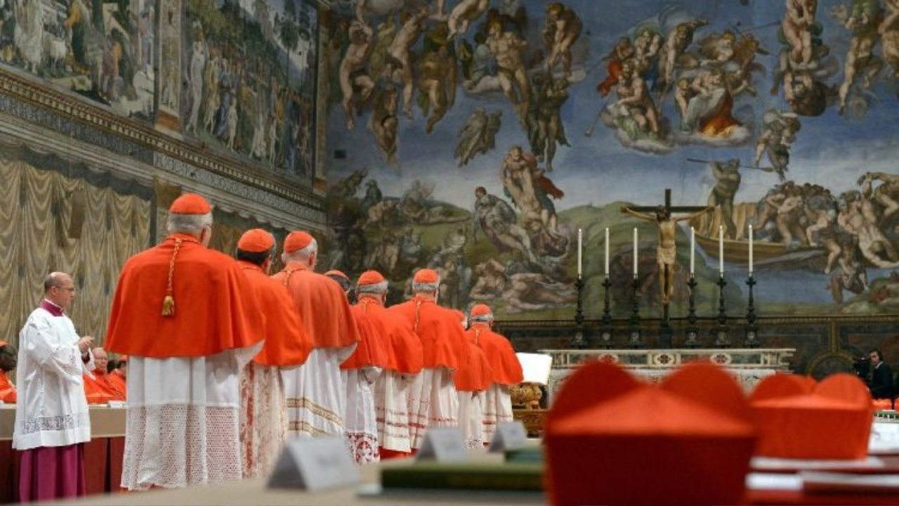 O conclave na Capela Sistina (foto de arquivo) Conclave