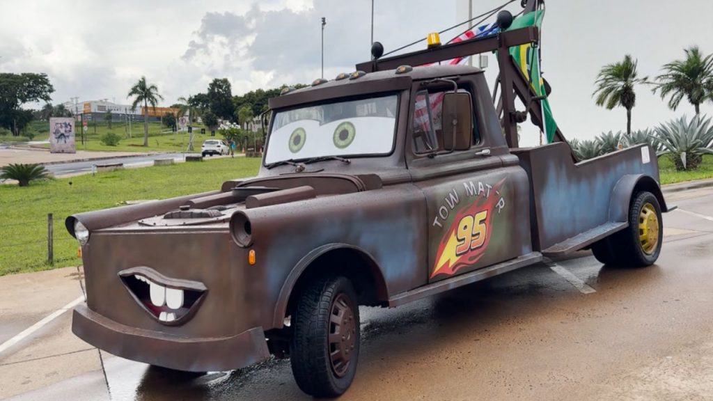 O Mate, personagem do filme Cars, ficou pronto em fevereiro desse ano
