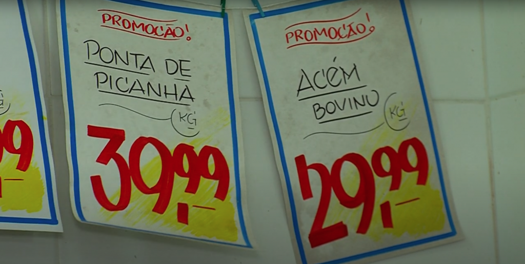 Preços das carnes no açougue